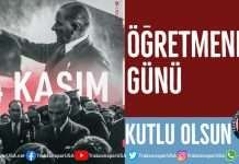 Trabzonspor USA – Öğretmenler günü kutlu olsun